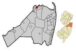 Monmouth County New Jersey Incorporated and Unincorporated areas Keyport Highlighted